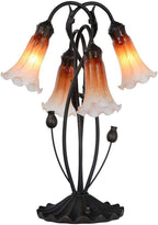 L30698 Lily Flower Blown Glass Accent Table Lamp