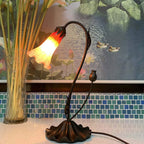 L30698 Lily Flower Blown Glass Accent Table Lamp