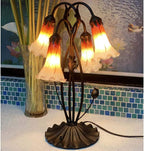 L30698 Lily Flower Blown Glass Accent Table Lamp