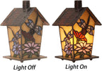 L30782 Birdhouse Tiffany Style Stained Glass Table Lamp