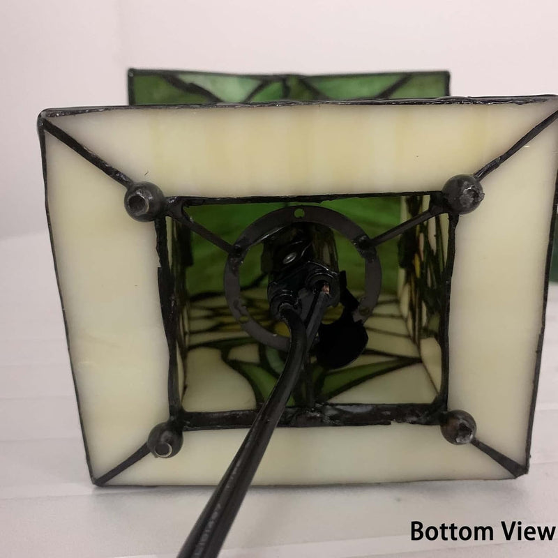 L30782 Birdhouse Tiffany Style Stained Glass Table Lamp