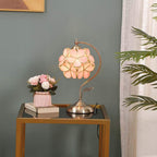 L30832 Tiffany Style Stained Glass Flower Petal Table