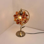 L30832 Tiffany Style Stained Glass Flower Petal Table