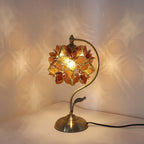L30832 Tiffany Style Stained Glass Flower Petal Table
