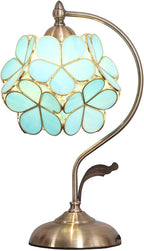 L30832 Tiffany Style Stained Glass Flower Petal Table