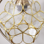 L30832 Tiffany Style Stained Glass Flower Petal Table