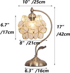 L30832 Tiffany Style Stained Glass Flower Petal Table