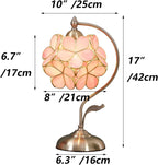 L30832 Tiffany Style Stained Glass Flower Petal Table