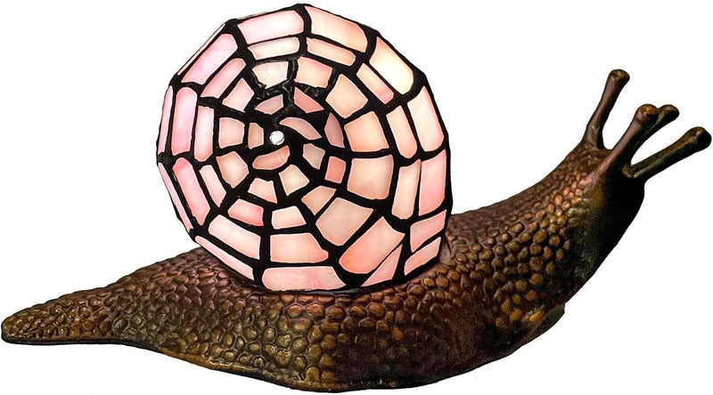 L30962 Land Snail Tiffany Style Stained Glass Accent