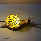 L30962 Land Snail Tiffany Style Stained Glass Accent