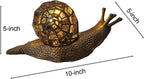 L30962 Land Snail Tiffany Style Stained Glass Accent
