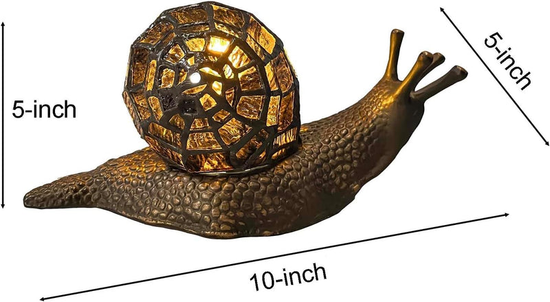 L30962 Land Snail Tiffany Style Stained Glass Accent