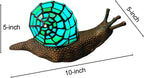 L30962 Land Snail Tiffany Style Stained Glass Accent