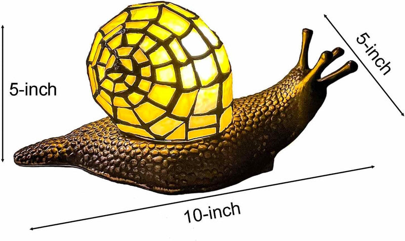 L30962 Land Snail Tiffany Style Stained Glass Accent