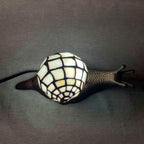 L30962 Land Snail Tiffany Style Stained Glass Accent