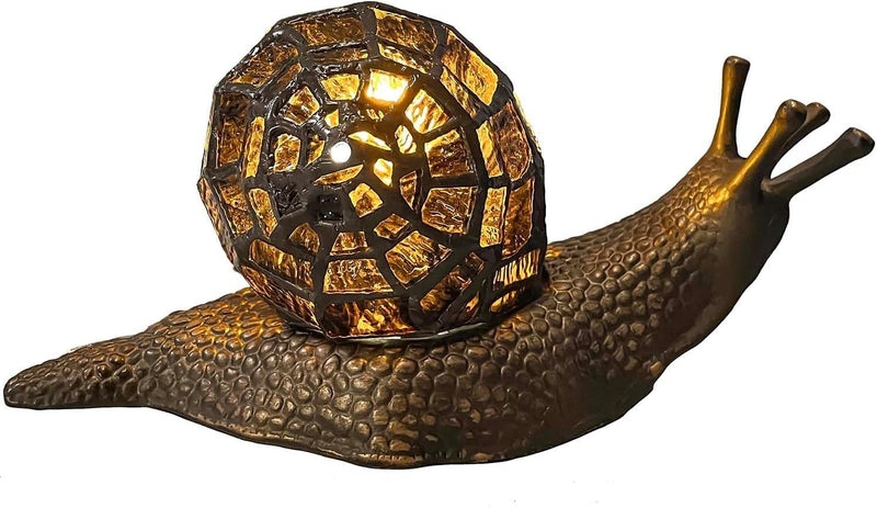 L30962 Land Snail Tiffany Style Stained Glass Accent
