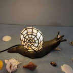 L30962 Land Snail Tiffany Style Stained Glass Accent
