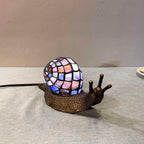 L30962 Land Snail Tiffany Style Stained Glass Accent