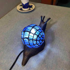 L30962 Land Snail Tiffany Style Stained Glass Accent