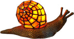 L30962 Land Snail Tiffany Style Stained Glass Accent