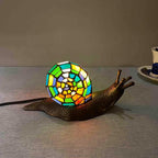 L30962 Land Snail Tiffany Style Stained Glass Accent