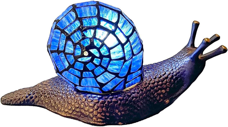L30962 Land Snail Tiffany Style Stained Glass Accent