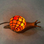 L30962 Land Snail Tiffany Style Stained Glass Accent