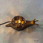 L30962 Land Snail Tiffany Style Stained Glass Accent