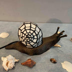 L30962 Land Snail Tiffany Style Stained Glass Accent