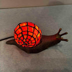 L30962 Land Snail Tiffany Style Stained Glass Accent