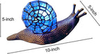 L30962 Land Snail Tiffany Style Stained Glass Accent