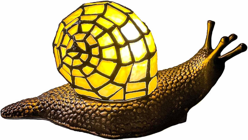 L30962 Land Snail Tiffany Style Stained Glass Accent