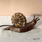 L30962 Land Snail Tiffany Style Stained Glass Accent