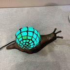 L30962 Land Snail Tiffany Style Stained Glass Accent