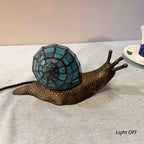 L30962 Land Snail Tiffany Style Stained Glass Accent