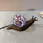 L30962 Land Snail Tiffany Style Stained Glass Accent