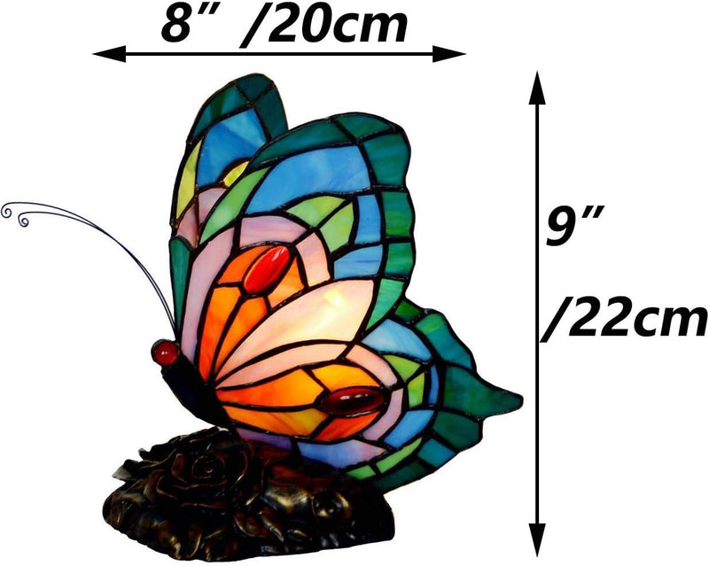 L30042us Butterfly Tiffany Style Stained Glass