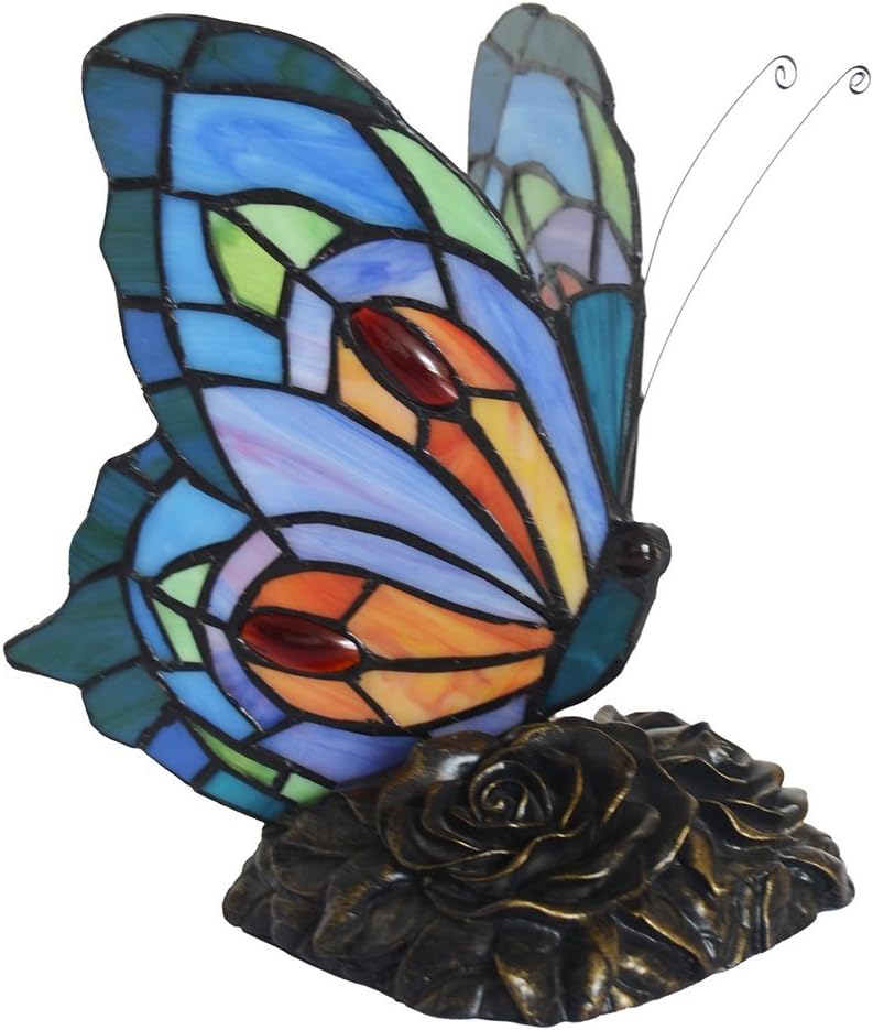 L30042us Butterfly Tiffany Style Stained Glass