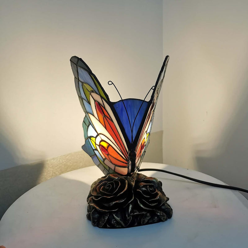 L30042us Butterfly Tiffany Style Stained Glass