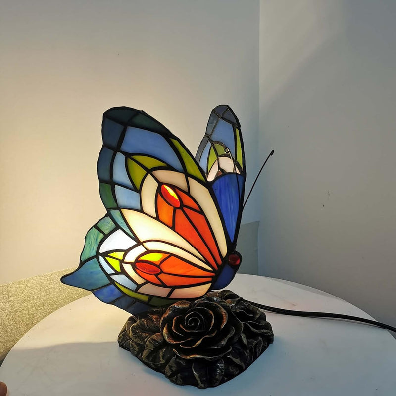 L30042us Butterfly Tiffany Style Stained Glass