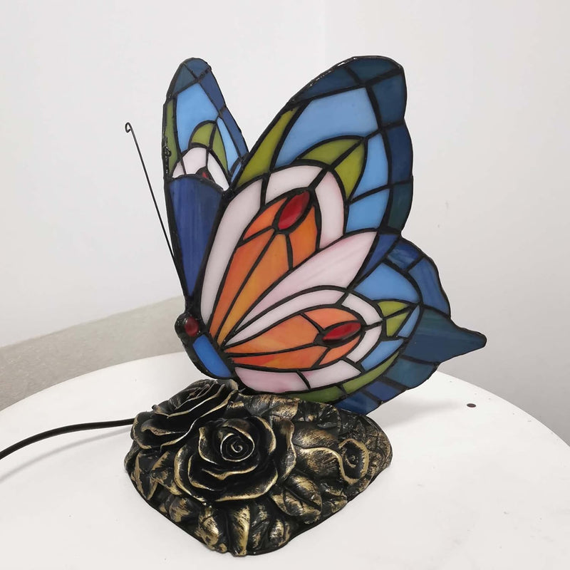 L30042us Butterfly Tiffany Style Stained Glass