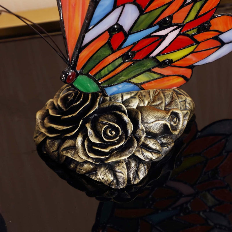 L30042us Butterfly Tiffany Style Stained Glass