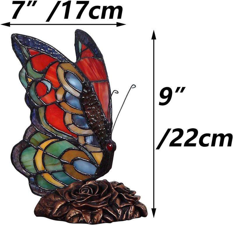 L30042us Butterfly Tiffany Style Stained Glass
