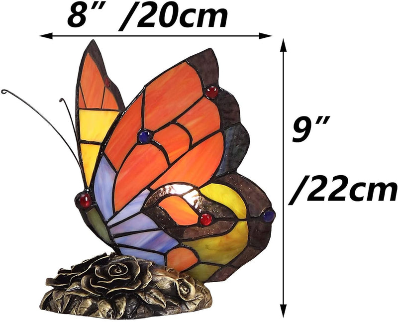 L30042us Butterfly Tiffany Style Stained Glass