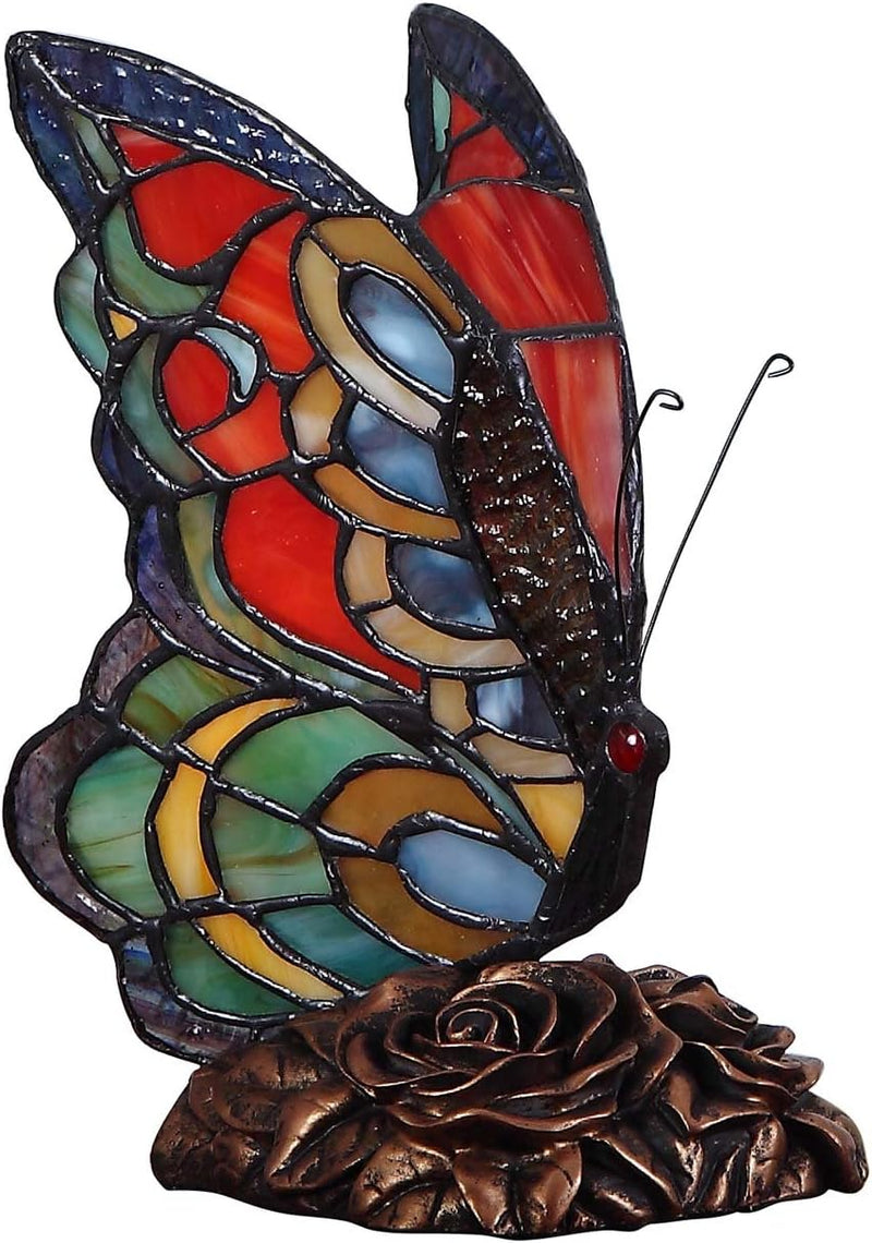 L30042us Butterfly Tiffany Style Stained Glass
