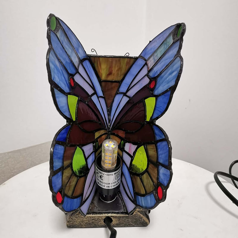 L30042us Butterfly Tiffany Style Stained Glass