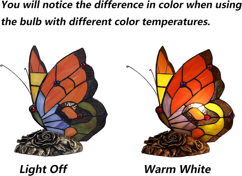 L30042us Butterfly Tiffany Style Stained Glass