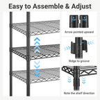 L4L Shaped Clothes Rail for Corner Freestanding