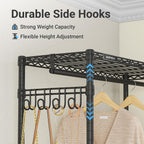 L4L Shaped Clothes Rail for Corner Freestanding