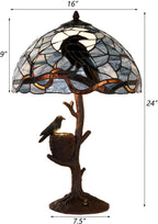 L50968 Raven Sitting on Bare Tree Branch